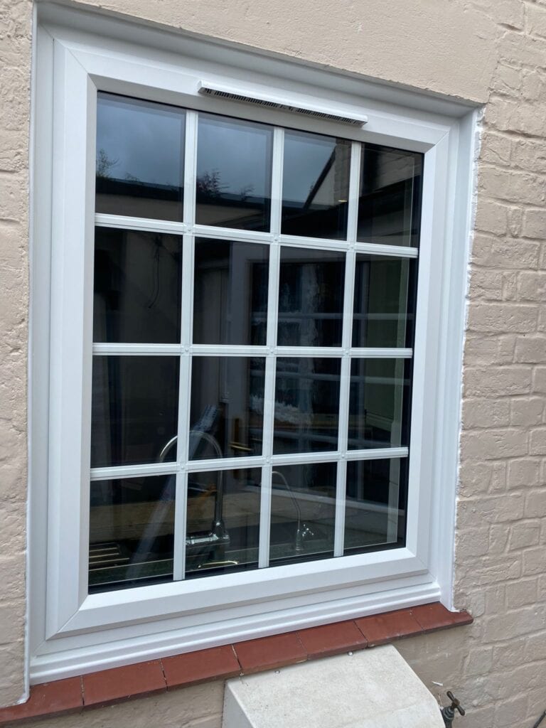 Triple glazed window installation