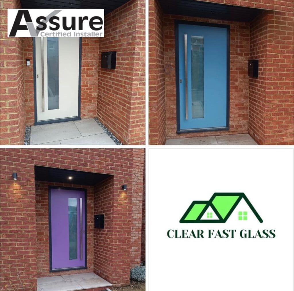 Aluminium front doors